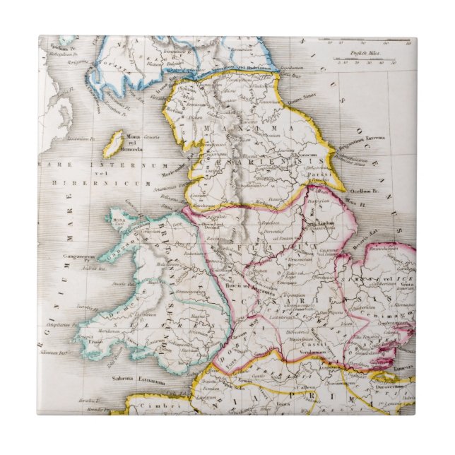 Map of England | Britannia Antiqua Tile (Front)