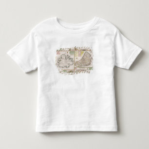Map of English Colonies in the Caribbean, pub. by Toddler T-Shirt
