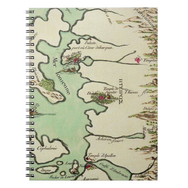 Map of Epirus for 'Andromache' by Jean Racine, fro Notebook (Front)