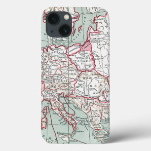 MAP OF EUROPE, 12th CENTURY iPhone 13 Case