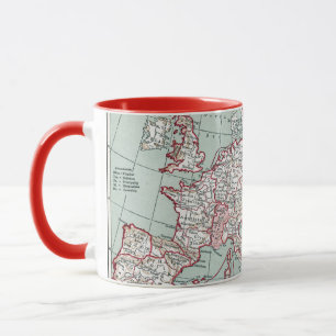 MAP OF EUROPE, 12th CENTURY Mug