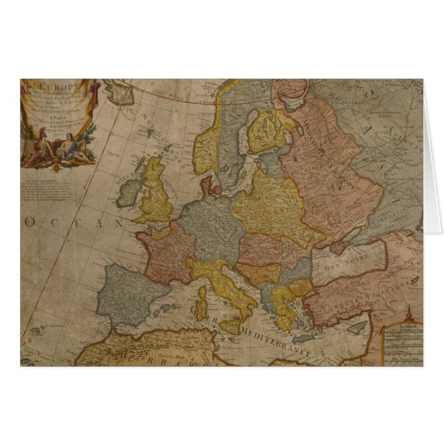 Map of Europe | 1700 (Front Horizontal)