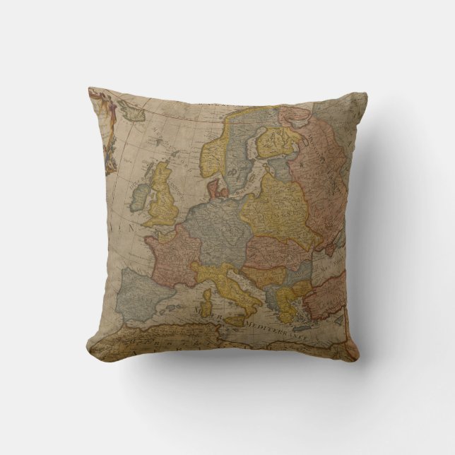 Map of Europe | 1700 Cushion (Front)