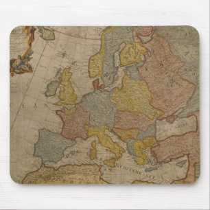Map of Europe 1700 Mouse Mat