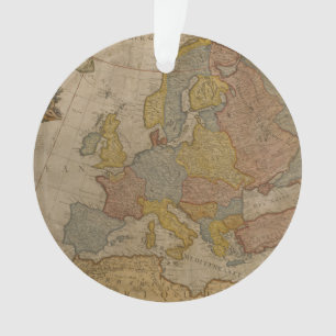 Map of Europe 1700 Ornament