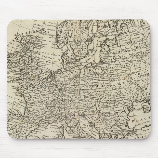 Map of Europe 3 Mouse Mat (Front)