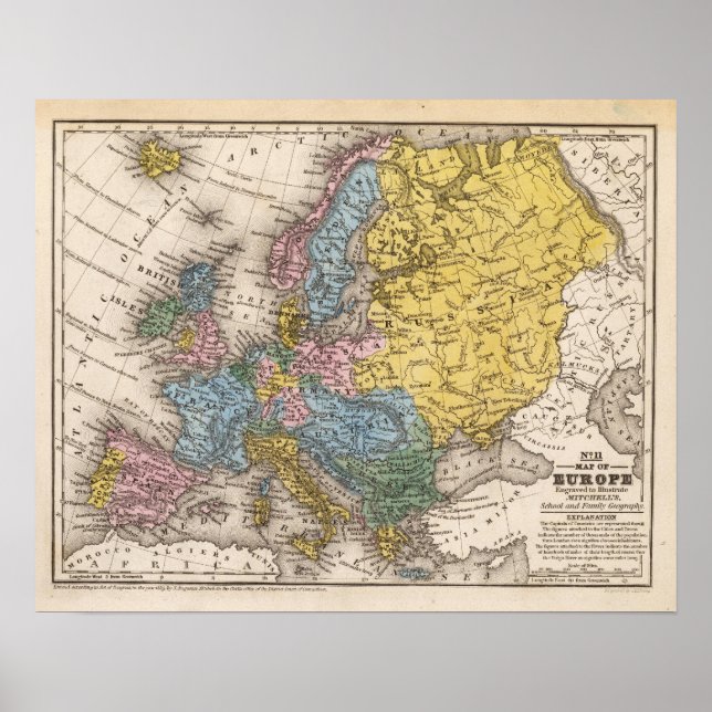 Map of Europe 4 Poster (Front)