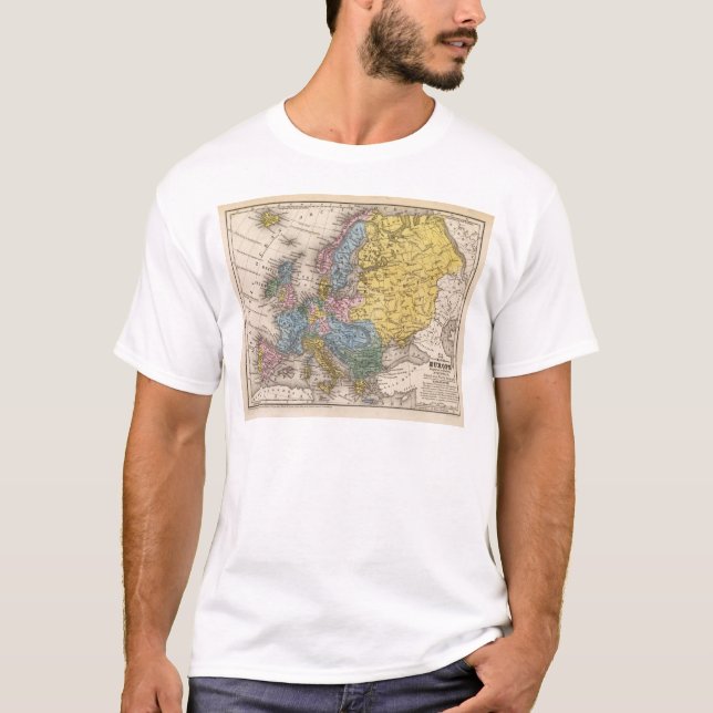 Map of Europe 4 T-Shirt (Front)