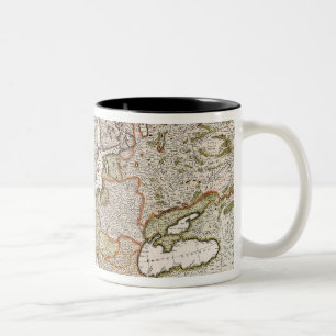 Map of Europe 4 Two-Tone Coffee Mug