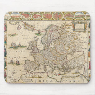 Map of Europe 6 Mouse Mat