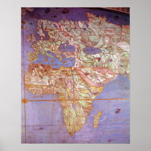 Map of Europe and Africa Poster