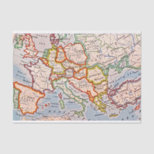 Map of Europe Gift Tissue Paper