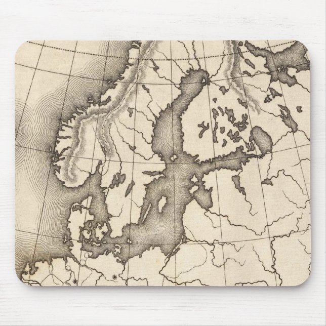 Map of Europe Mouse Mat (Front)