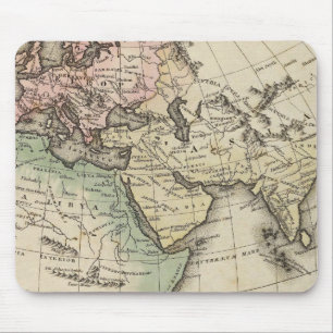 map of Europe, Northern Africa and Southeast Asia Mouse Mat