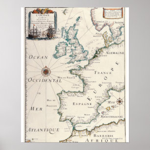 Map of Europe Poster