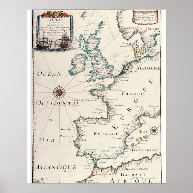 Map of Europe Poster (Front)