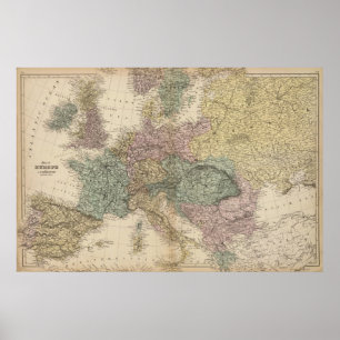 Map of Europe Poster
