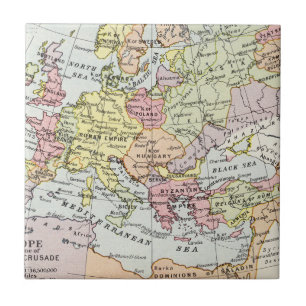 Map of Europe   The Third Crusade Tile