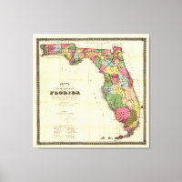 Map of Florida (1870)