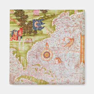 Map of Florida and the Antilles Magnet