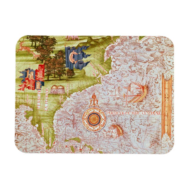Map of Florida and the Antilles Magnet (Horizontal)