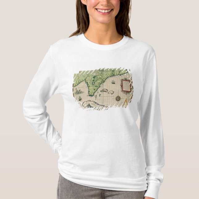 Map of Florida, from 'Brevis Narratio' T-Shirt (Front)