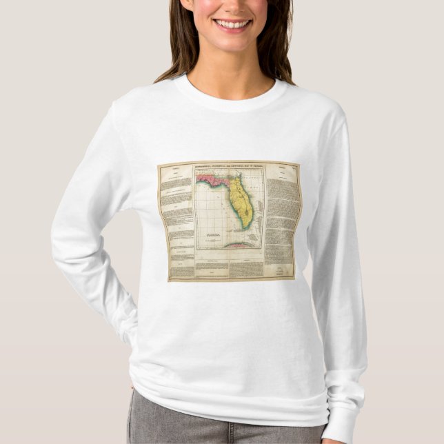 Map Of Florida T-Shirt (Front)