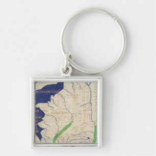 Map of France, from 'Geographia' Key Ring