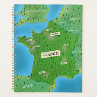 Map Of France Planner