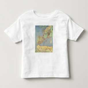Map of France, Spain and North-West Africa Toddler T-Shirt