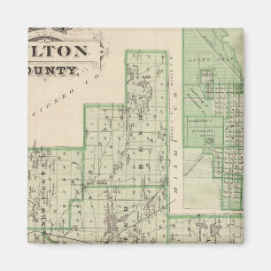 Map of Fulton County with Rochester, Fulton Co Magnet