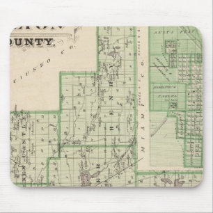 Map of Fulton County with Rochester, Fulton Co Mouse Mat