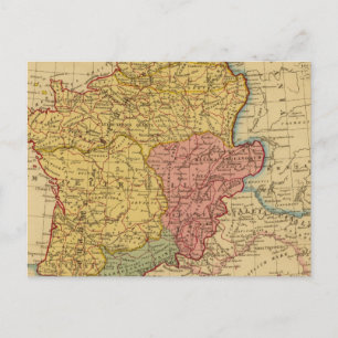 Map of Gaul Postcard