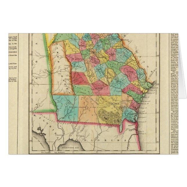 Map Of Georgia (Front Horizontal)