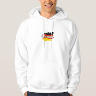 Map of Germany , german Flag Gift Hoodie