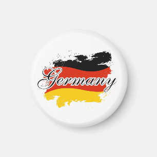 Map of Germany , german Flag Gift Magnet