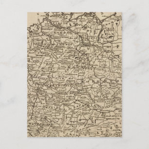 Map of Germany Postcard