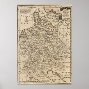 Map of Germany Poster