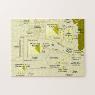 Map of Giza pyramid complex Diagram Jigsaw Puzzle