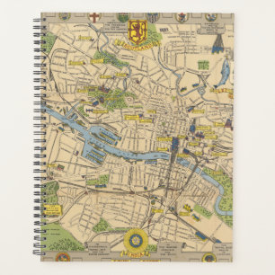 Map of Glasgow, England Planner