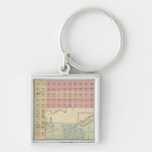 Map of Glencoe, Map of Henderson, Minnesota Key Ring