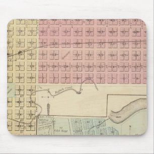 Map of Glencoe, Map of Henderson, Minnesota Mouse Mat