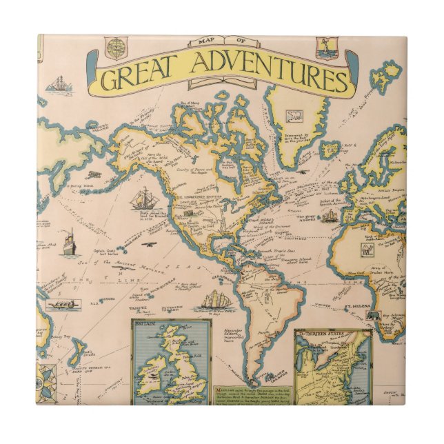Map of Great Adventures Tile (Front)