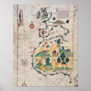 Map of Great Britain Poster