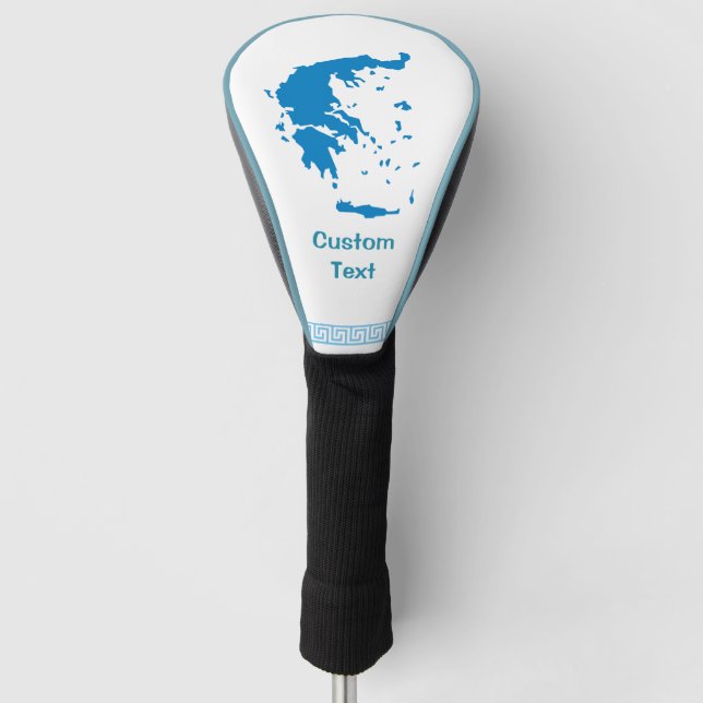 Map of Greece Golf Head Cover (Front)