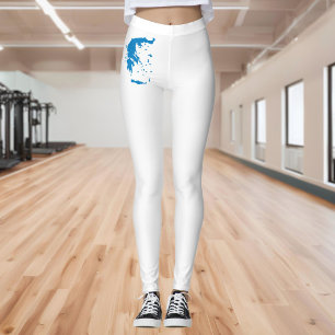 Map of Greece Leggings