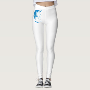 Map of Greece Leggings