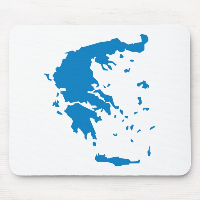 Map of Greece Mouse Mat (Front)