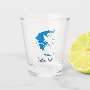 Map of Greece Shot Glass