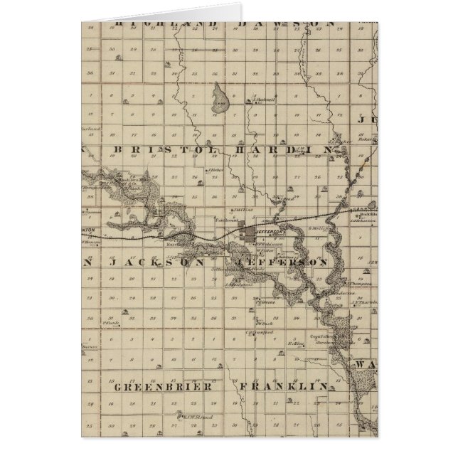 Map of Greene County, State of Iowa (Front)